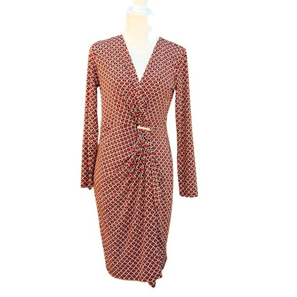 Michael Michael Kors Tricot Faux Wrap Women Size Medium /P - Picture 1 of 11
